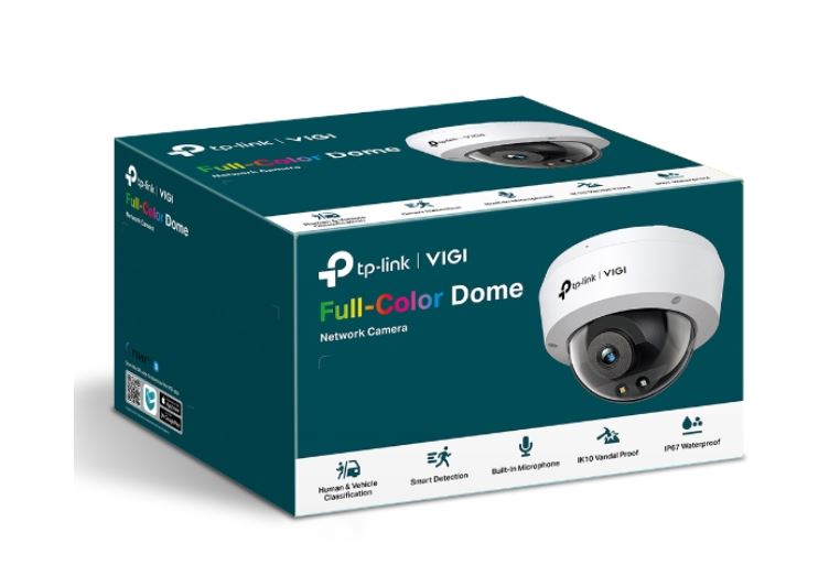 TP-Link VIGI 5MP C250(4mm) Full-Colour Dome Network Camera, 4mm Lems, Smart Dete image 0