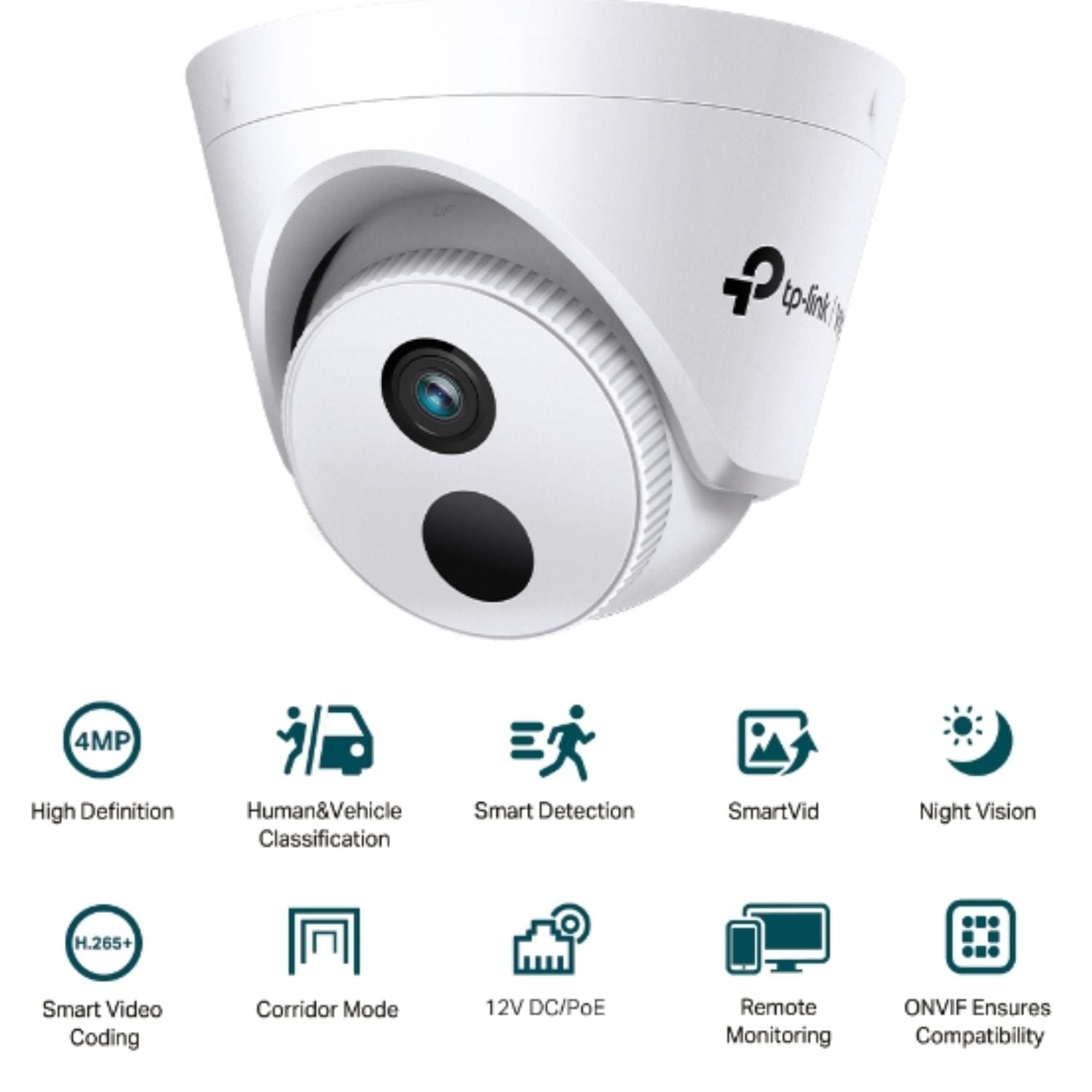 TP-Link VIGI 4MP C440I(2.8mm) IR Turret Network Camera, 2.8mm Lens, Corridor Mod image 2