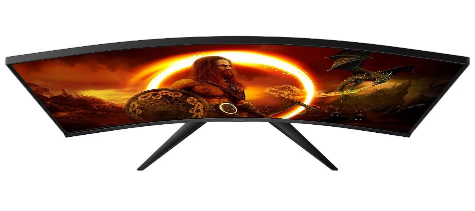 AOC 31.5' Curved 0.5ms 240Hz, FHD 1080 FreeSync Premium, Ultra Narrow Border Gam image 3