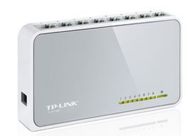 TP-Link TL-SF1008D 8-port 10/100M Desktop Switch, 8 10/100M RJ45 ports, Plastic image 0