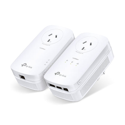 TP-Link TL-PA8033P KIT AV1300 3-Port Gigabit Passthrough Powerline Starter Kit image 0