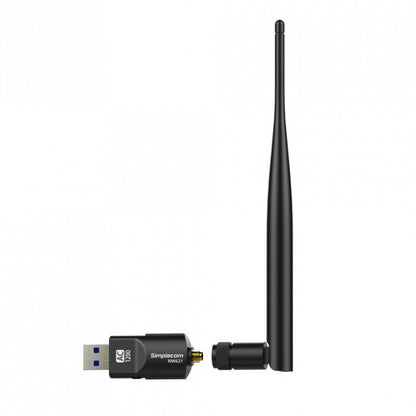 Simplecom NW621 AC1200 WiFi Dual Band USB Adapter with 5dBi High Gain Antenna image 1