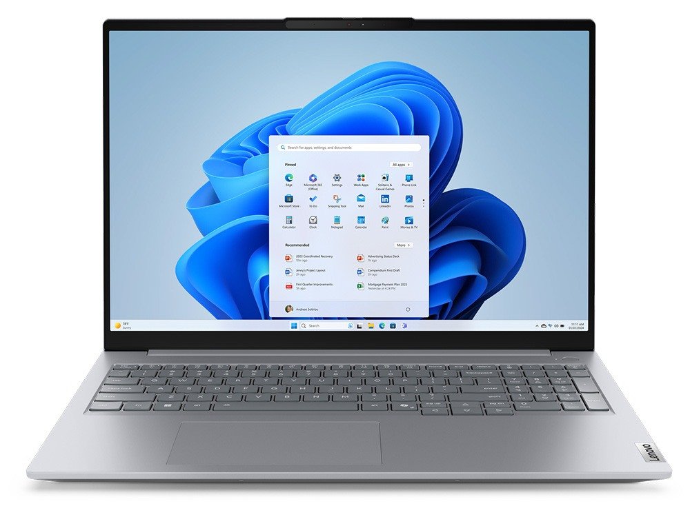Lenovo ThinkBook 16 G8, C5-210H, 16GB, 512GB SSD, 16" WUXGA, Win 11 Pro, 1 Yr image 0