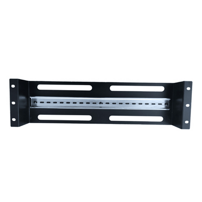 LDR Rackmount Din Rail, Black Metal Construction, 35mm International Din Rail image 0