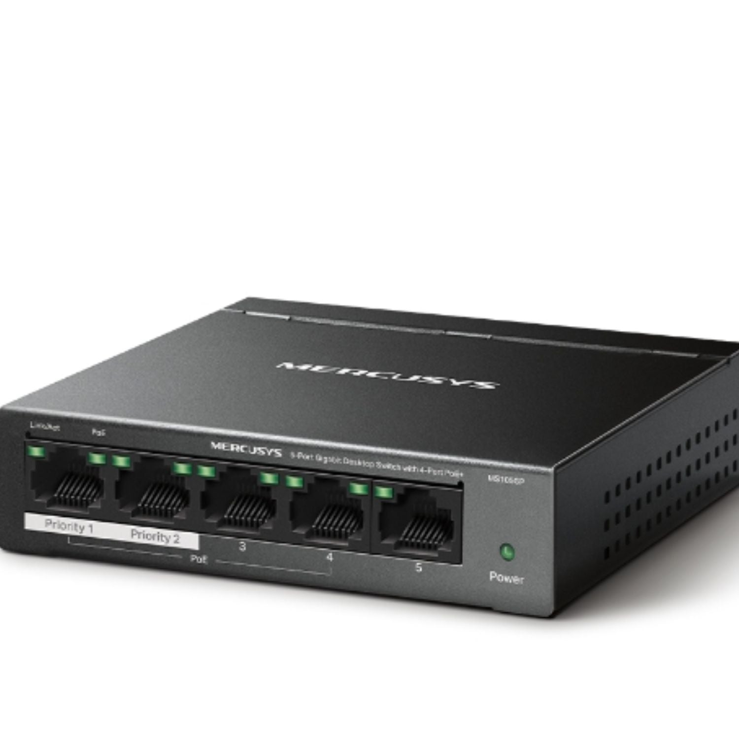 Mercusys MS105GP 5-Port Gigabit Desktop Switch with 4-Port PoE+, 10/100/1000 Mbp image 1