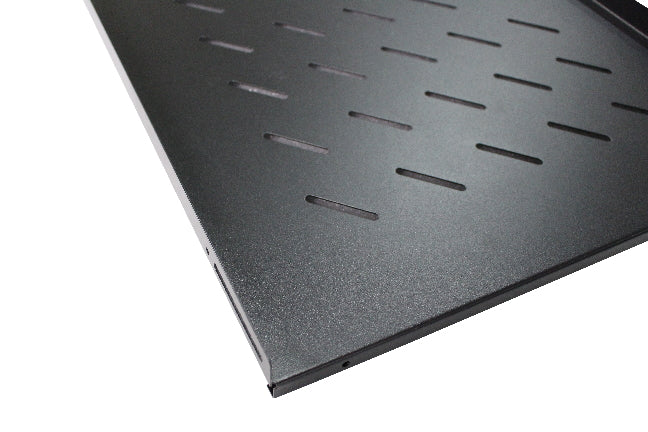 LDR Fixed 1U 550mm Deep Shelf Recommended for 19' 800mm Deep Cabinet - Black Met image 1