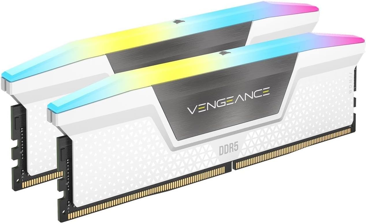 Corsair Vengeance RGB 32GB (2x16GB) DDR5 UDIMM 6400MHz C36 1.35V Desktop Gaming image 0