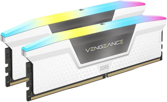 Corsair Vengeance RGB 32GB (2x16GB) DDR5 UDIMM 6400MHz C36 1.35V Desktop Gaming image 0