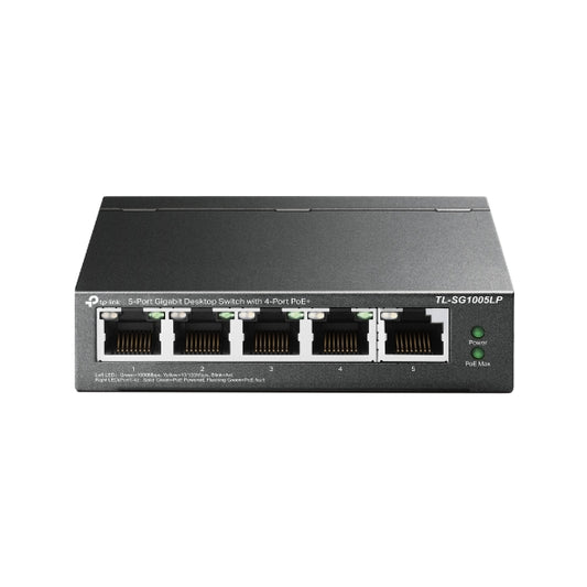 TP-Link TL-SG1005LP 5-Port Gigabit Desktop Switch with 4-Port PoE+, Up To 40W Fo image 1