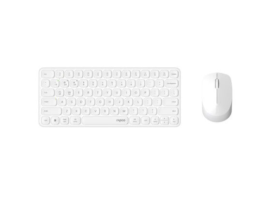 RAPOO X9010M Multi-mode Wireless Ultra-slim Desktop Combo Set White image 0