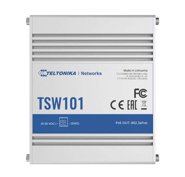 Teltonika Automotive POE+ Switch, 4x PoE Ports, 5 x Gigabit Ethernet ports with image 0