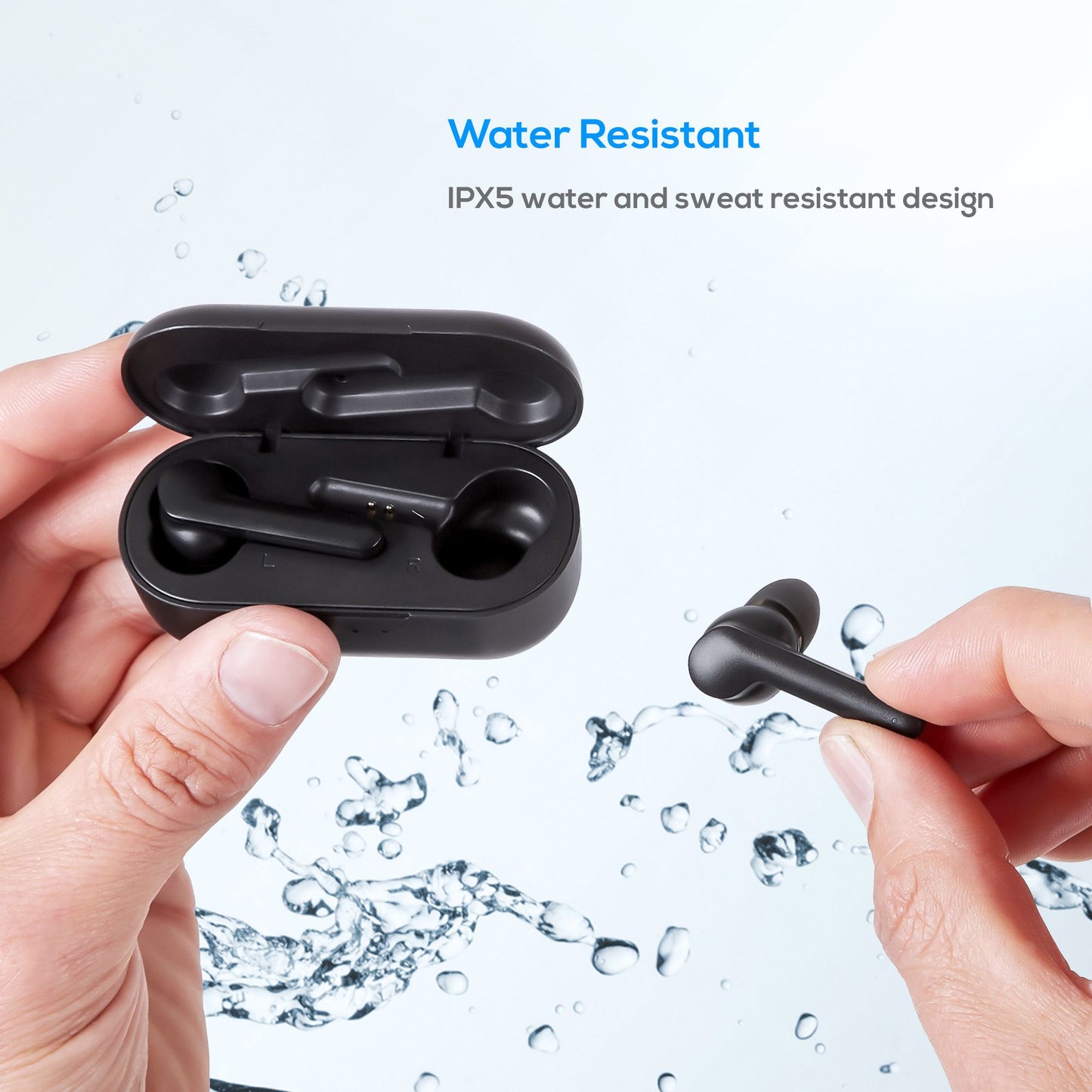 mbeat® E2 True Wireless Earbuds/Earphones - Up to 4hr Play time, 14hr Charge Ca image 1