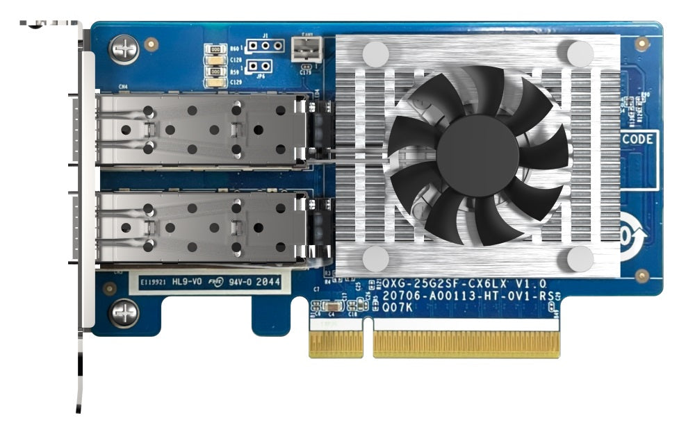 QNAP QXG-25G2SF-CX6 PCIe supported NAS PCIe Gen4 x8 image 3