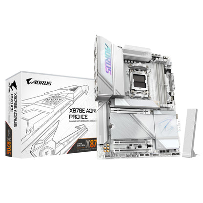 Gigabyte X870E AORUS PRO ICE AMD AM5 ATX Motherboard 4x DDR5~256GB,3x PCIe x16, image 0