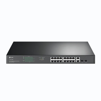 TP-Link TL-SG1218MP 18-Port Gigabit Rackmount Switch With 16 PoE+ & 2 SFP Slots image 0