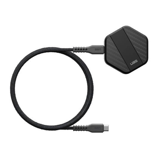 UAG Wireless Charging Pad with Stand - Black/Carbon Fiber (9B4410114042),Up to 1 image 0