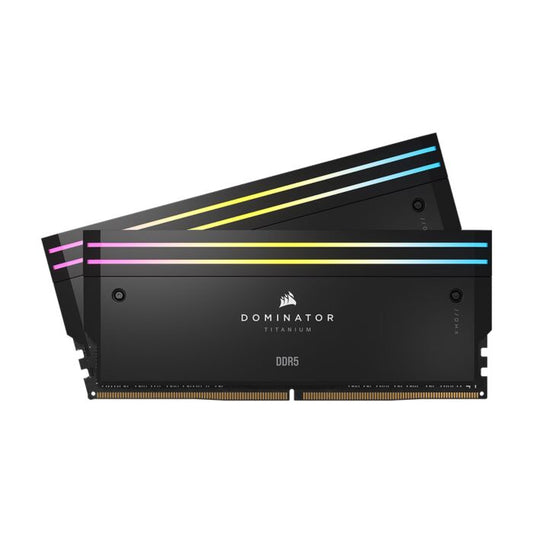 Corsair DOMINATOR® TITANIUM RGB 64GB (2x32GB) DDR5 DRAM 6400MT/s CL32 Intel XMP image 0