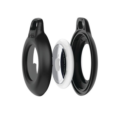 Belkin Waterproof Secure Holder with Key Ring for AirTag (Pack of 2) - Black(MSC image 0