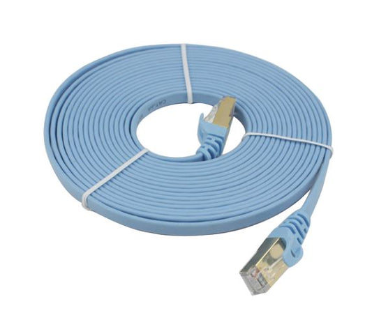 8Ware CAT7 Cable 3m - Blue Color RJ45 Ethernet Network LAN UTP Patch Cord Snagle image 1