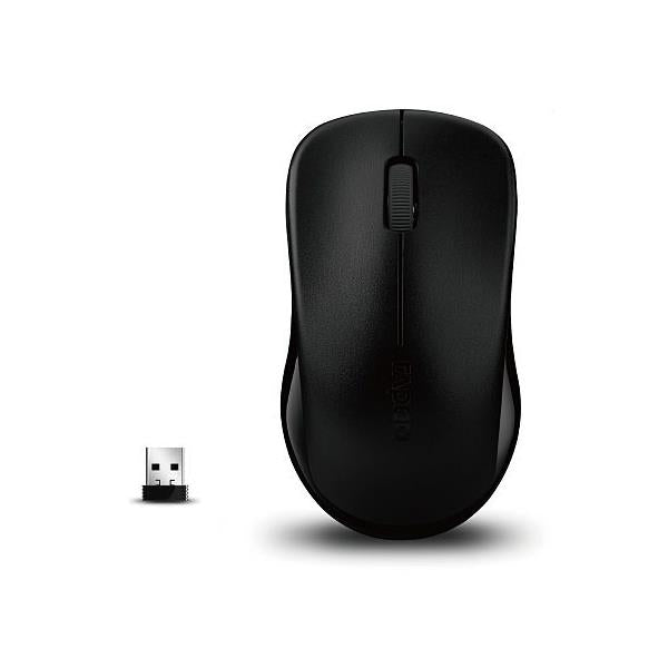 RAPOO 1620 2.4G Wireless Mouse Black, 1000 DPI, Long Battery. Retail Pack image 3