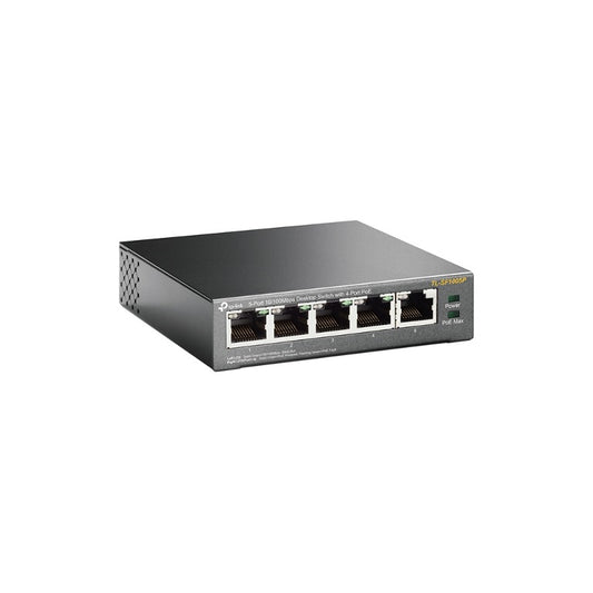 TP-Link TL-SF1005P 5-Port 10/100Mbps Desktop Switch with 4-Port PoE 67W IEEE 802 image 0