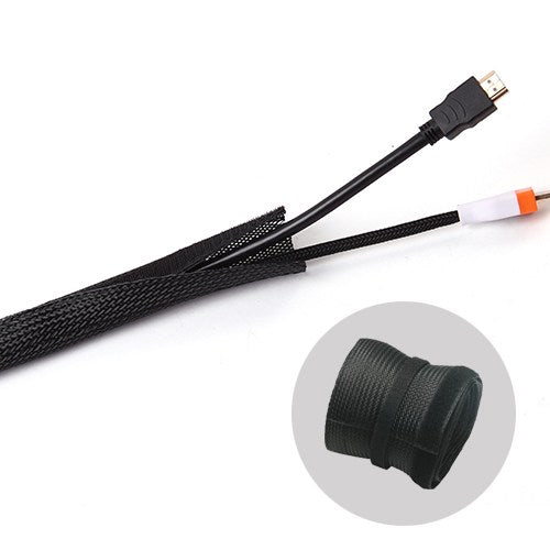 Brateck Flexible Cable Wrap Sleeve with Hook and Loop Fastener (135mm/5.3' Width image 2