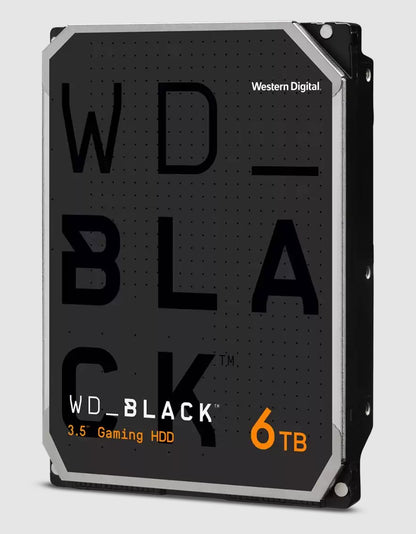 Western Digital WD Black 6TB 3.5' HDD SATA 6gb/s 7200RPM 256MB Cache CMR Tech fo image 1