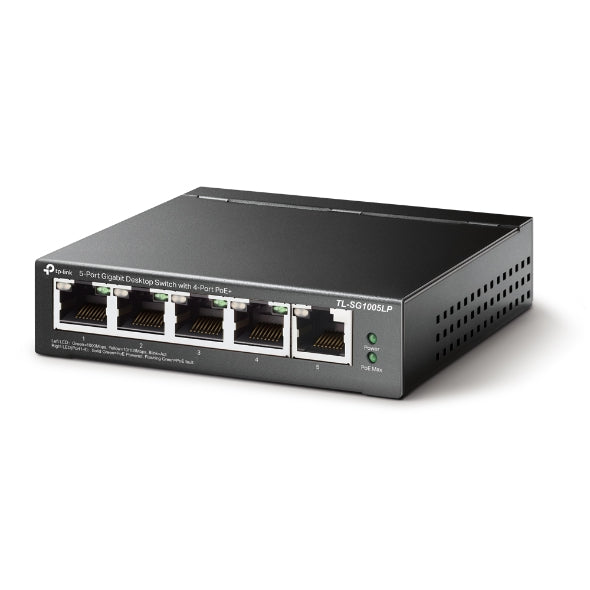 TP-Link TL-SG1005LP 5-Port Gigabit Desktop Switch with 4-Port PoE+, Up To 40W Fo image 2