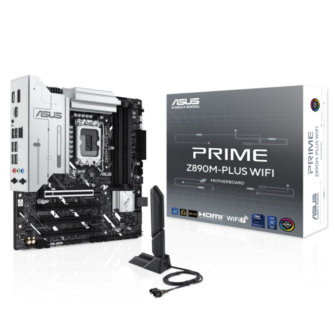 ASUS PRIME Z890M-PLUS WIFI-CSM LGA1851 mATX Motherboard 192GB, 4x DDR5, 1 x PCIe image 3