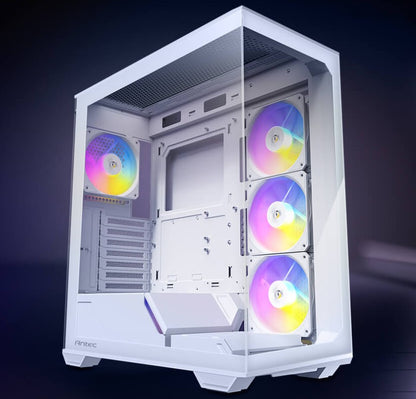Antec C3 ARGB White ATX, 270 Degrees View, 4x ARGB PWM Fans control, USB-C, 36CM image 0