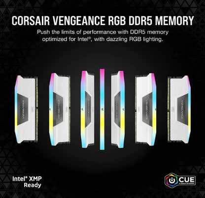 Corsair Vengeance RGB 32GB (2x16GB) DDR5 UDIMM 6200MHz C36 1.3V Desktop Gaming M image 2