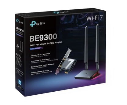TP-Link Archer TBE550E BE9300 Wi-Fi 7 Bluetooth 5.4 PCIe Adapter, 6GHz@5760 Mbps image 0