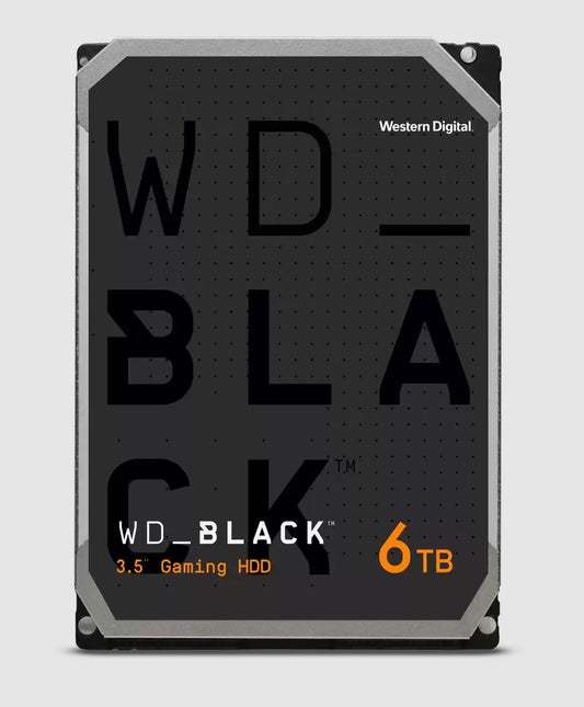 Western Digital WD Black 6TB 3.5' HDD SATA 6gb/s 7200RPM 256MB Cache CMR Tech fo image 0