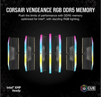 Corsair Vengeance RGB 32GB (2x16GB) DDR5 UDIMM 6200MHz C36 1.3V Desktop Gaming M image 2