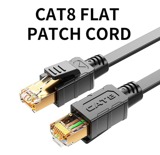 8Ware CAT8 Cable 1m - Grey Color RJ45 Ethernet Network LAN UTP Patch Cord Snagle image 1
