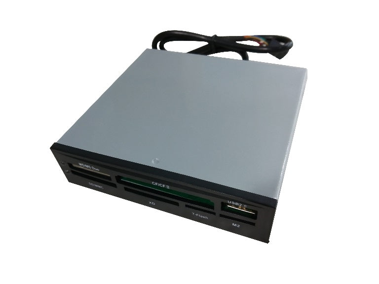 Astrotek 3.5' Internal Card Reader Black All In One USB2.0 Hub CF MS SD Flash Me image 0