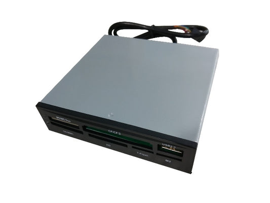Astrotek 3.5' Internal Card Reader Black All In One USB2.0 Hub CF MS SD Flash Me image 0