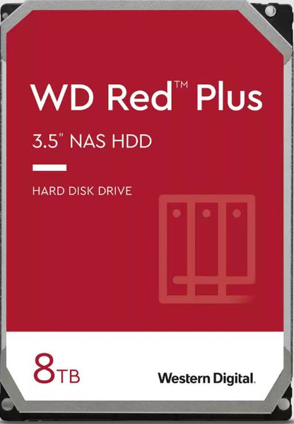 Western Digital WD Red Plus 8TB 3.5' NAS HDD SATA WD80EFPX  215MB/s  5640 RPM  2 image 0