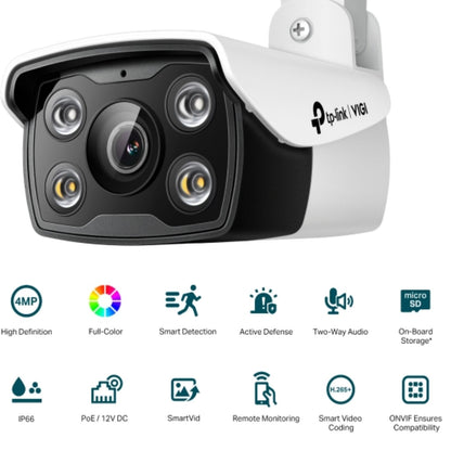 TP-Link VIGI 4MP C340(2.8mm) Outdoor Full-Colour Bullet Network Camera, 2.8mm Le image 1