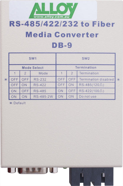 Alloy SCR460SC-1 RS-232/422/485 Serial DB-9 to Multimode Fibre Converter. Max. r image 2