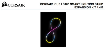 Corsair  iCUE LS100 Smart Lighting Strip Expansion Kit 1x 1.4 Meter 84 Individua image 0