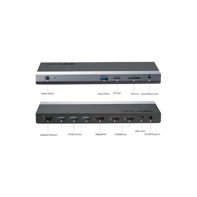 Wavlink WL-UMD05 USB-C 4K @ 60Hz Triple Display Docking Station image 0
