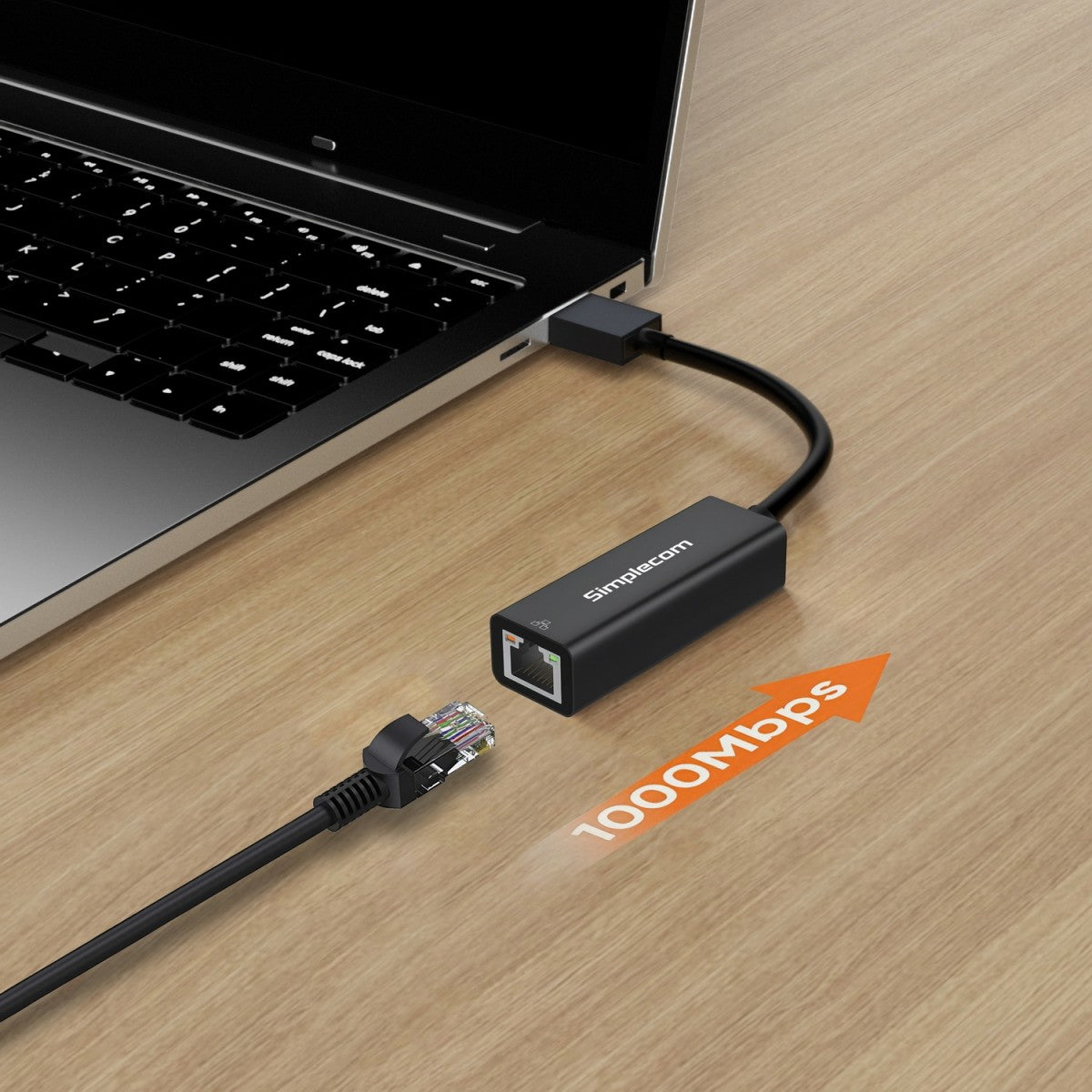 Simplecom NU304 SuperSpeed USB 3.0 to Gigabit Ethernet Network Adapter image 2