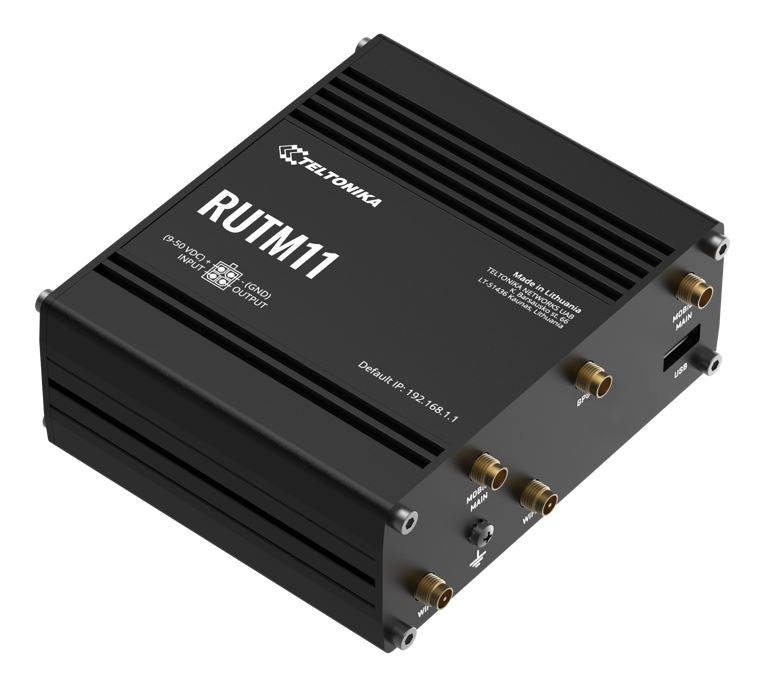 Teltonika RUTM11 Industrial 4G LTE Dual-band Wi-Fi, 4 x Gigabit RJ45 ports, USB, image 1