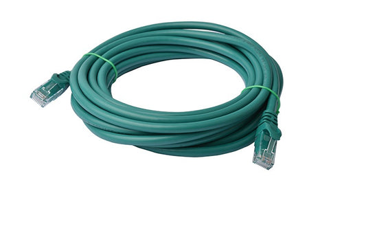 8Ware CAT6A Cable 5m - Green Color RJ45 Ethernet Network LAN UTP Patch Cord Snag image 1