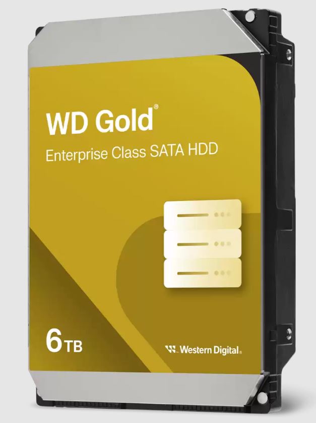 Western Digital 6TB 3.5' WD Gold Enterprise Class SATA 6 Gb/s HDD 7200 RPM  CMR image 0
