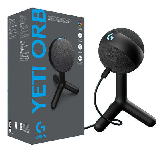Logitech G Yeti Orb RGB Condenser Desktop Gaming Microphone  USB-C to USB-A  2-Y image 2