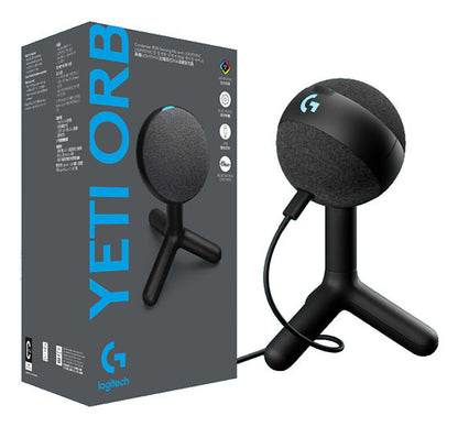Logitech G Yeti Orb RGB Condenser Desktop Gaming Microphone  USB-C to USB-A  2-Y image 2
