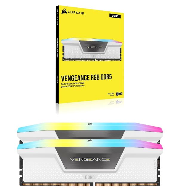 Corsair Vengeance RGB 32GB (2x16GB) DDR5 UDIMM 5600MHz C36 1.25V Desktop Gaming image 3