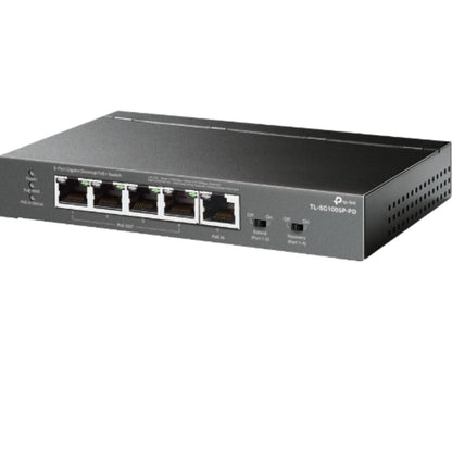 TP-Link TL-SG1005P-PD 5-Port Gigabit Desktop PoE+ Switch with 1-Port PoE++ In an image 1